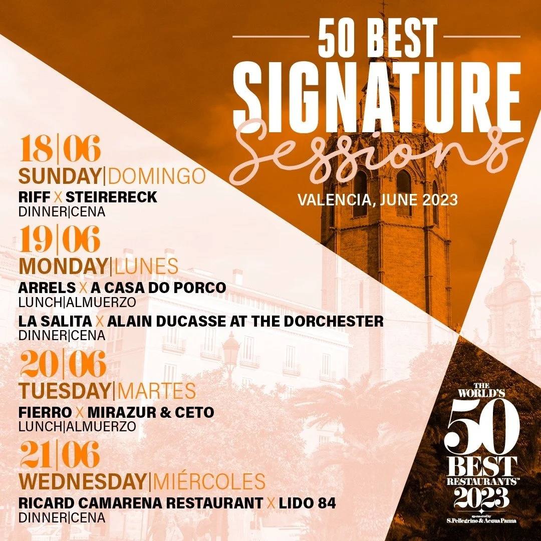 Chefs valencianos e internacionales cocinan a cuatro manos en las jornadas 50 Best Signature Sessions